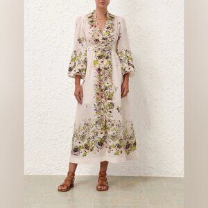 Floral Dress Melody Dress Zimmermann Lace Up Dress - Main Image